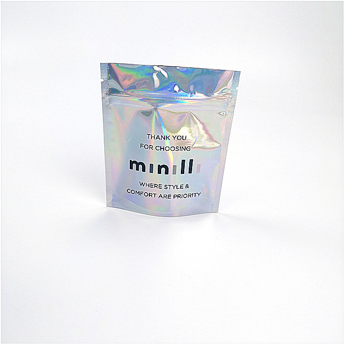 Özelleştirilmiş Boyut Makyaj Organizatör Çantası Holografik Hologram Lazer Mylar Kilitli