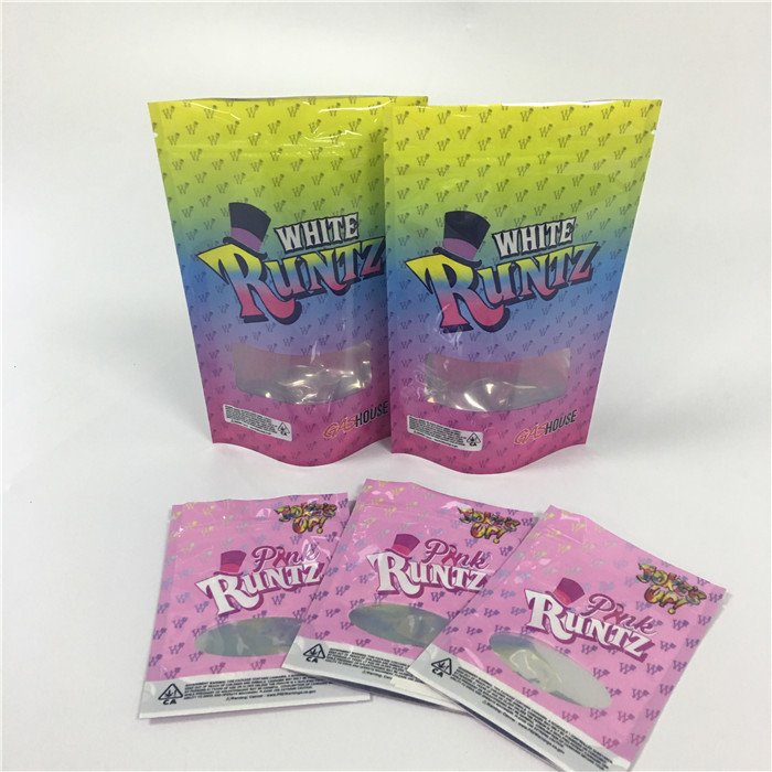 Koku Geçirmez Bitkisel Tütsü Ambalaj Mini Kilitli Ot Plastik CBD Yaprak Kurabiye Çanta