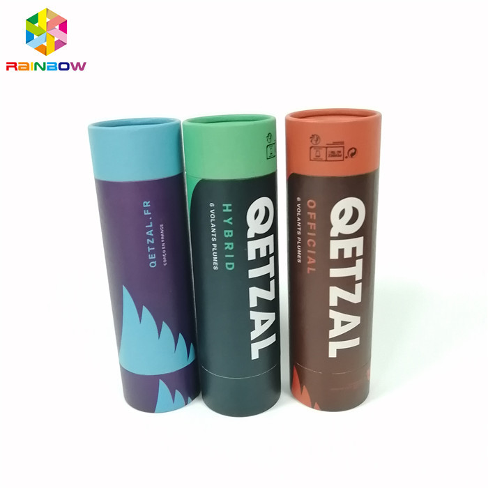 Kraft Kağıt Kutu Ambalaj Yuvarlak Şekil Özel Logo Hediye / Kozmetik / Yiyecek için Basılı