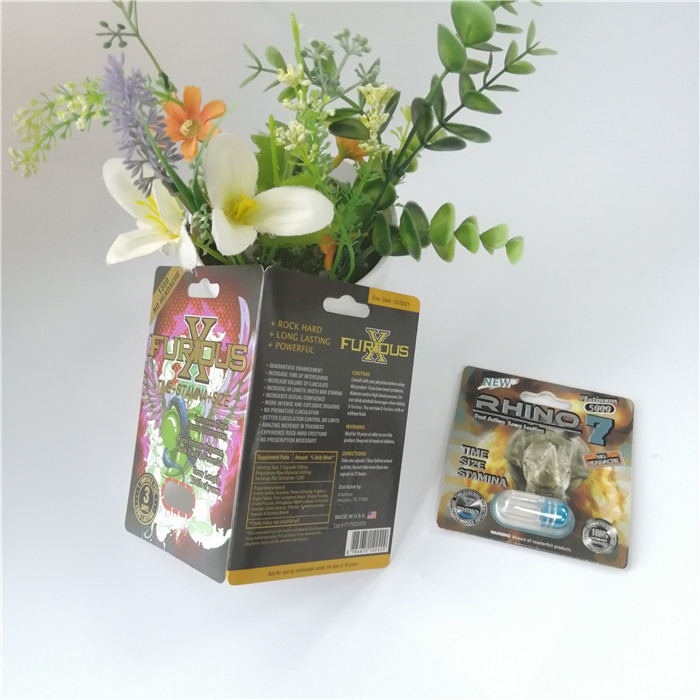 Özelleştirilmiş 3D Blister Ambalaj Paketleme Adam Cinsel Performans Geliştirme Hapı Kabarcıkları