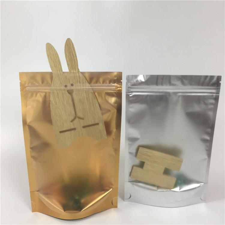 Lamine Alüminyum Folyo Zip Kilit Çanta Stand Up Kılıfı Şeffaf Yan Nem Geçirmez