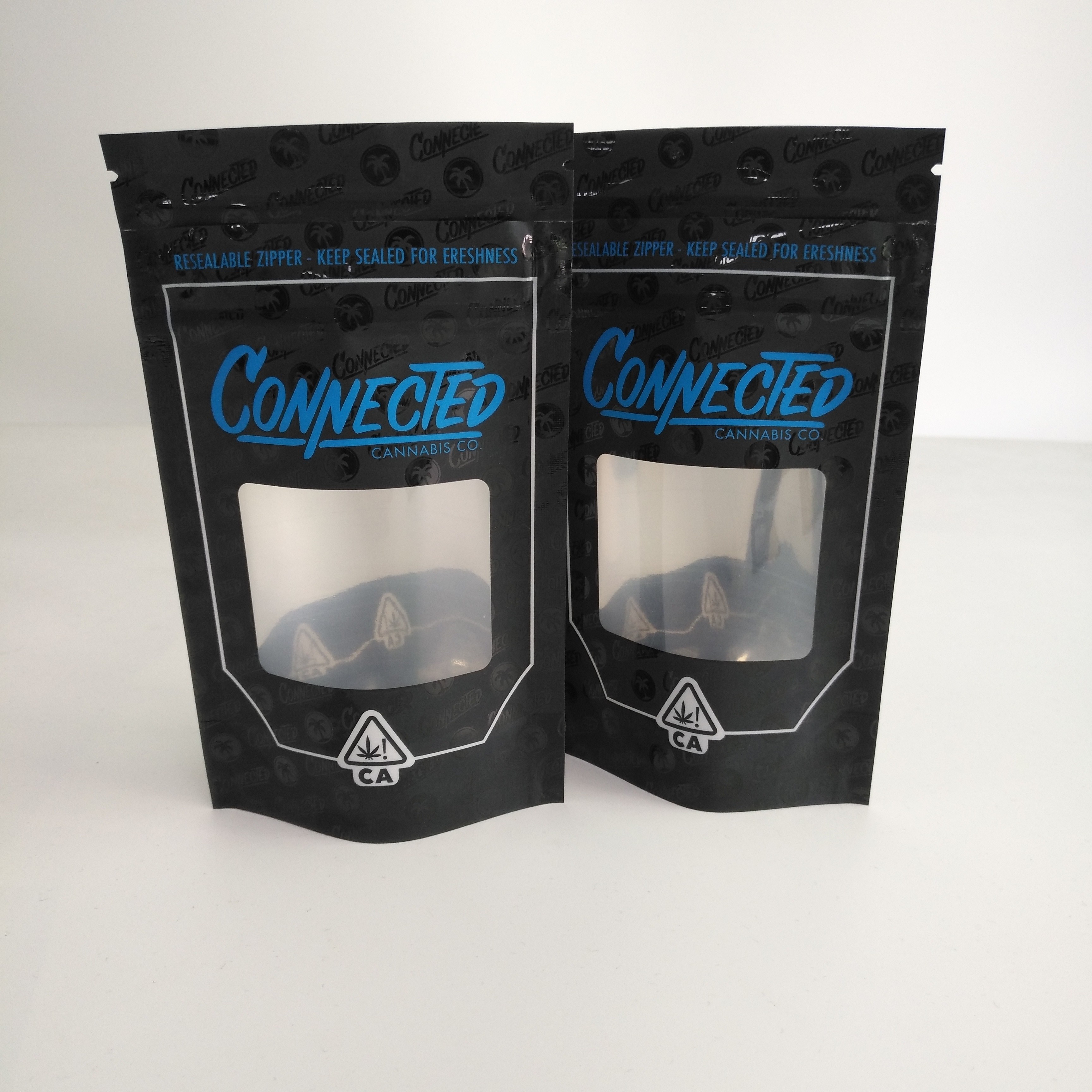 Koku Korumalı Açılıp Kapanabilir Fermuar Pencere İçinde Alüminyumlu Fermuar Kese Stand Up