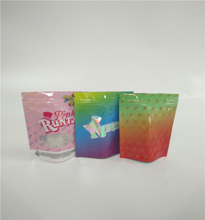 Geri dönüşümlü Zip Kilit Plastik Bitkisel Tütsü Ambalaj Doypack Fermuar Kese Özel Baskılı Logo