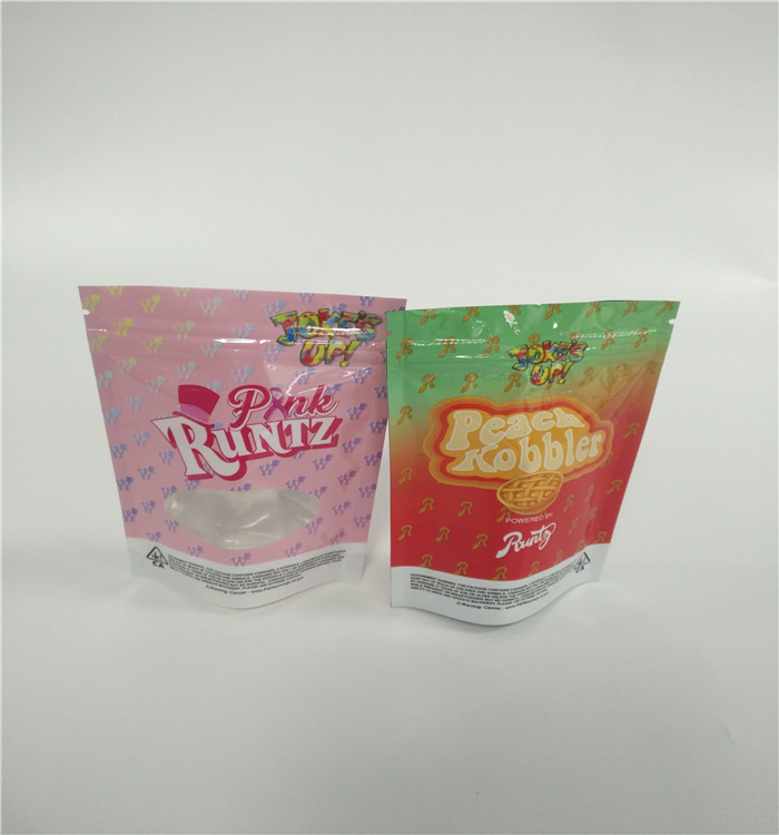 Bir Pound Alüminyum Folyo Çanta Özel Mylar Fermuar Kokusu Geçirmez Rotogravür Baskı