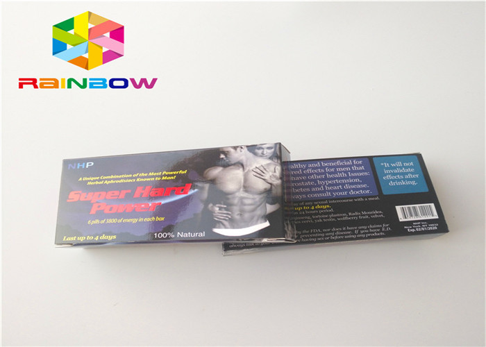 Yapışkanlı Etiket Etiketli Erkek Geliştirme İçecek Şişesi Ambalaj Kağıdı Kutusu