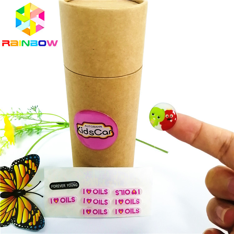 Su geçirmez Kendinden Yapışkanlı Etiket 3D Epoksi Kubbeli Metal Logo Özel Baskı