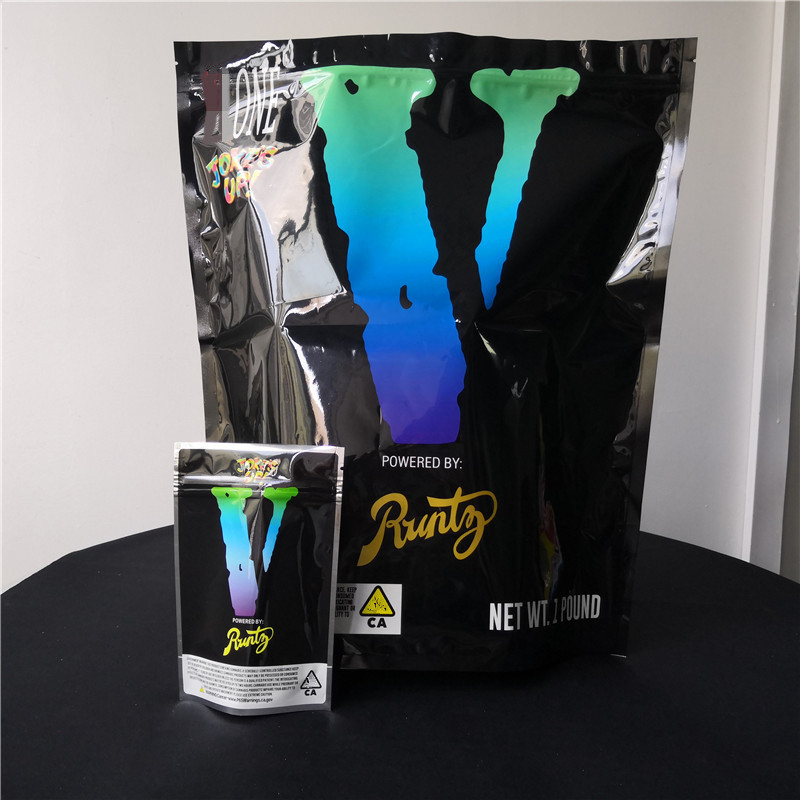 Koku Korumalı Plastik Stand Up Kılıfı Çiçekler Mylar Ambalaj Torbaları Yeniden Açılabilir