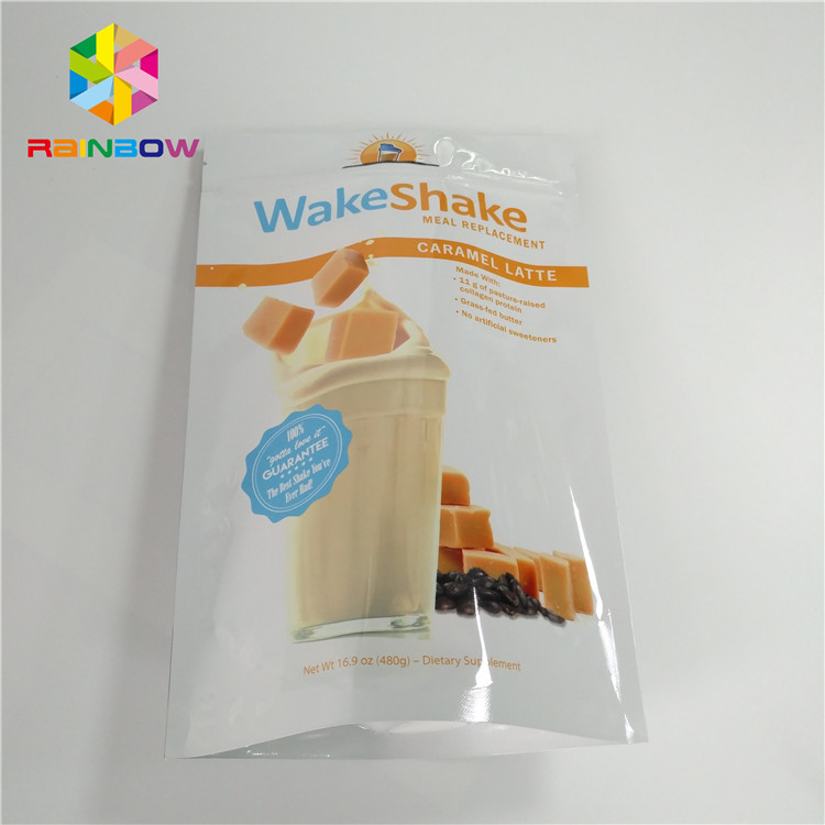 Food Grade Plastik Torbalar Paketleme, Alüminyum Folyo Stand Up Çantaları Kilitli Dayanıklı