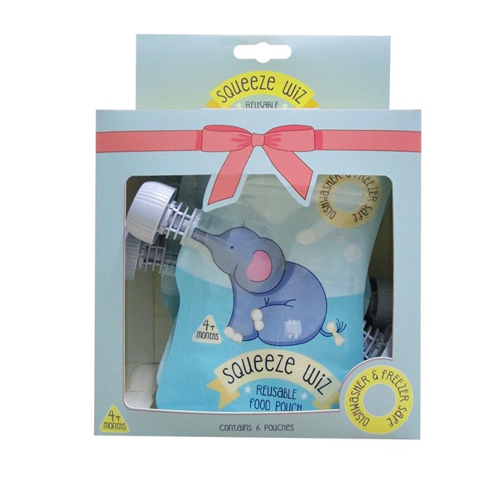 Hayvan şekli sıvı emzik kese ambalaj sıkmak yeniden kullanılabilir çift kilitli