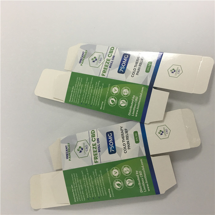 Özel CMYK Baskılı Logo beyaz Karton CBD Vape Ambalaj Kutusu