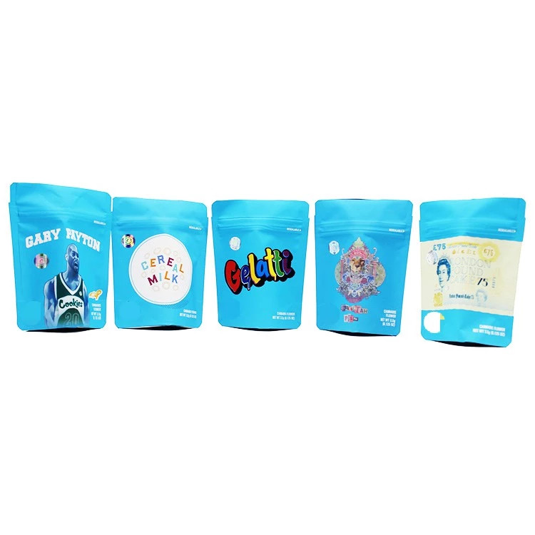 SGS Sertifikalı Bitkisel Tütsü Ambalaj Koku Geçirmez Yenilebilir Mylar Çanta UV Baskı