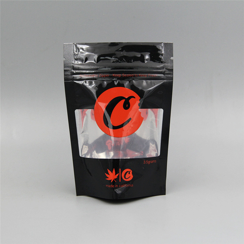 Çocuk Dayanıklı Kilitli Plastik Torbalar Mylar Po Koku Geçirmez Kenevir Çiçek CBD Yenilebilir Kurabiye Ambalaj