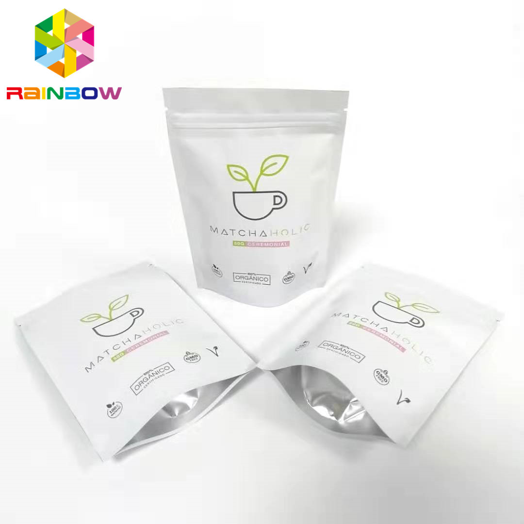 Alüminyum Folyo Açılıp Kapanabilir Ambalaj Torbaları Parlak Baskı Plastik Zip Kilidi