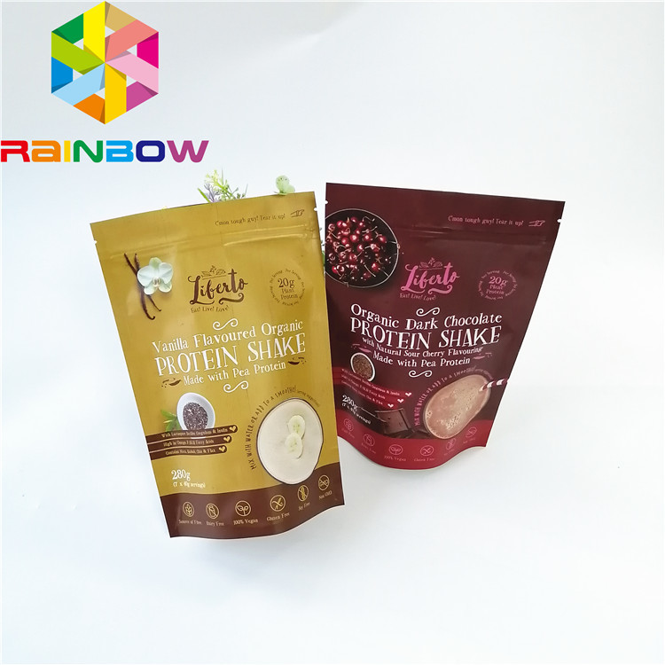 Mylar Stand Up Fermuar Çanta Çanta Tatlı Çay Kahve Paketleme Koku Korumalı Geri Dönüşümlü