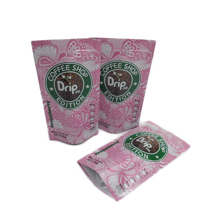 Damla Kahve Ambalaj Özel Baskılı Fermuar Stand Up Kılıfı Koku Korumalı Çevre Dostu