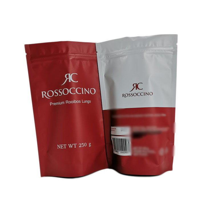 Çevre Dostu Kraft Kağıt Stand Up Kılıfı, 250g Protein Tozu İçin Plastik Torba Stand Up