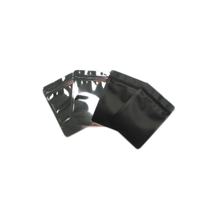 Mat Yüzey Plastik Torbalar Ambalaj Alüminyum Folyo Küçük Fermuarlı Çanta