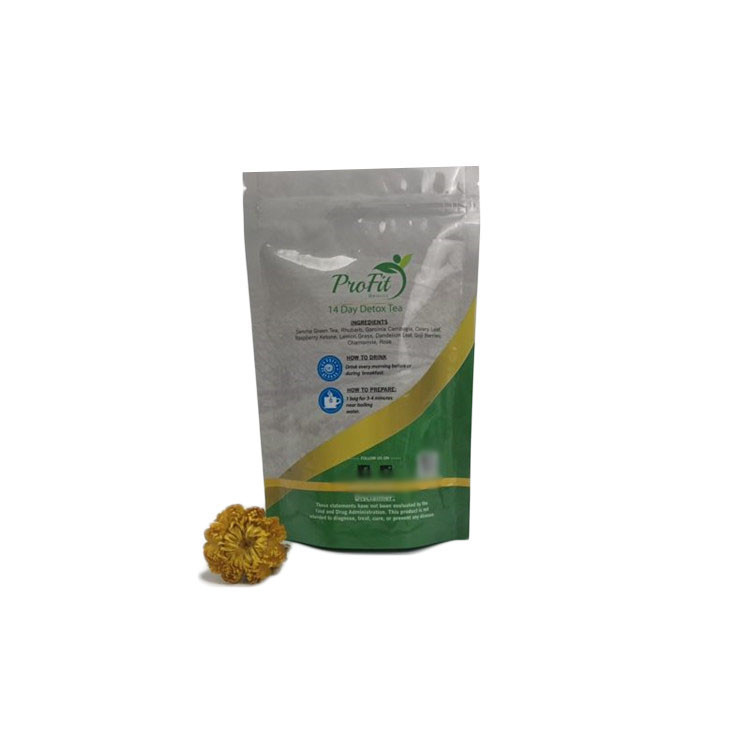 Eko Dostu Çay Poşetleri Ambalaj Kılıfı Çanta Ambalaj Fermuar Kilidi ile Mylar Stand Up