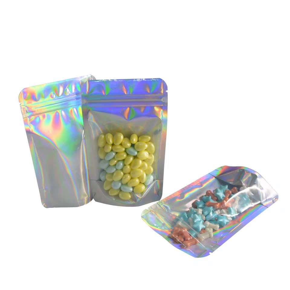 Kilitli Üç Taraflı Mühür Snack Gıda Ambalaj Torbaları Laminasyon Plastik Malzeme