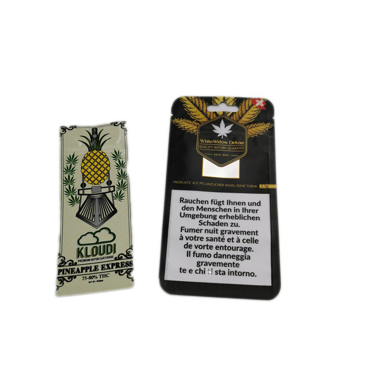 Isı Yalıtım Stand Up Fermuar Çanta Torbaları Geri Dönüşümlü Tütün / Sigara Ambalajı