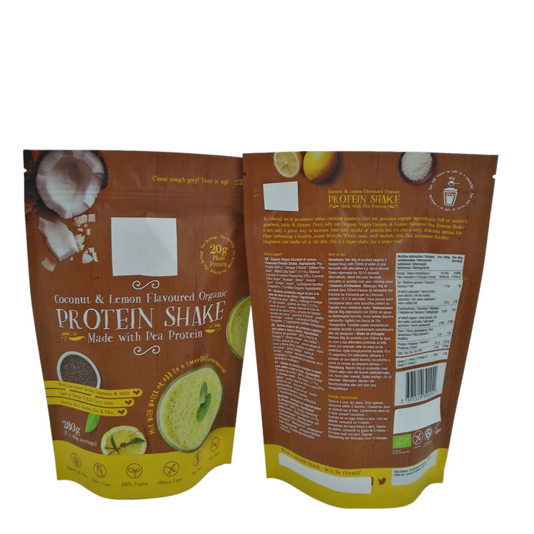 Toz Ambalaj için Alüminyum Folyo Fermuar Kılıfı Çanta