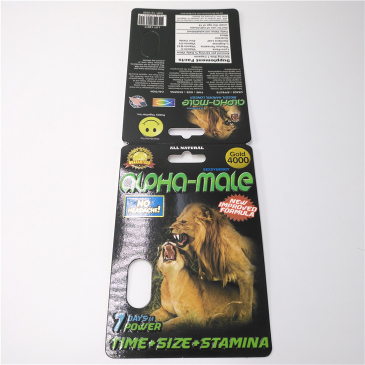 CMYK Renk Özelleştirilmiş Plastik Hap Kağıt Ambalaj Kartı