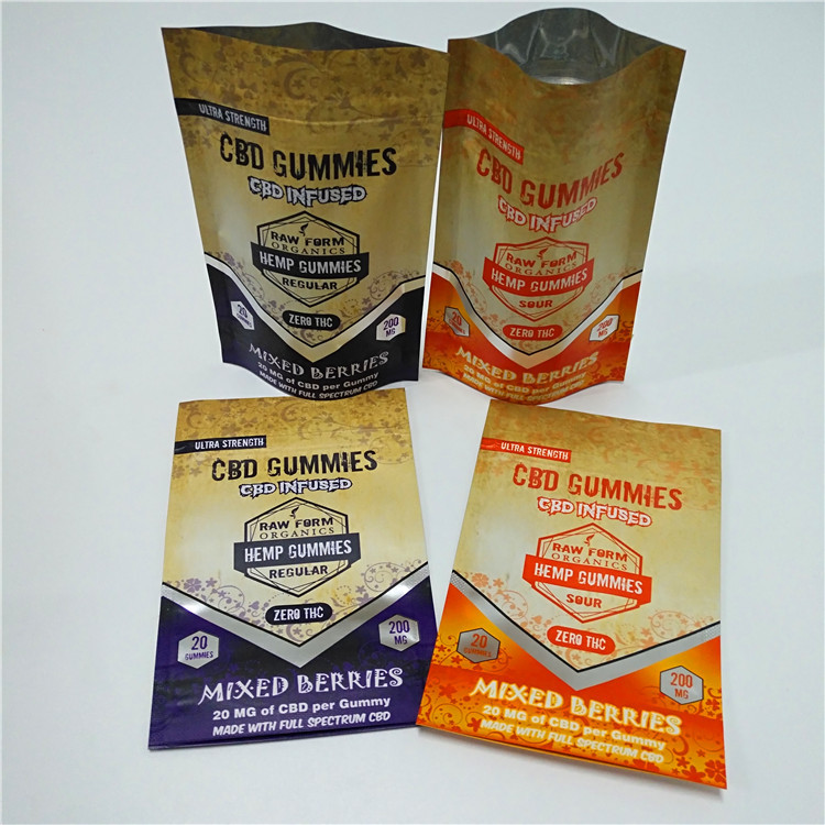 3.5 Gram Kurutulmuş Çiçek Otu Ambalajı Mylar Folyo Torbaları MOPP