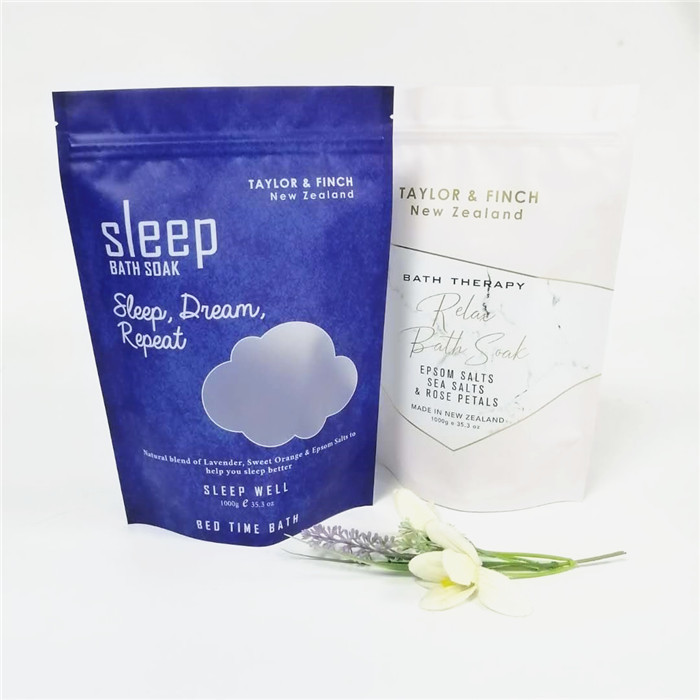 Süper Eylül Tam Renkli Baskı Alüminyum Folyo PE Plastik Banyo Tuzu Ambalaj Çanta