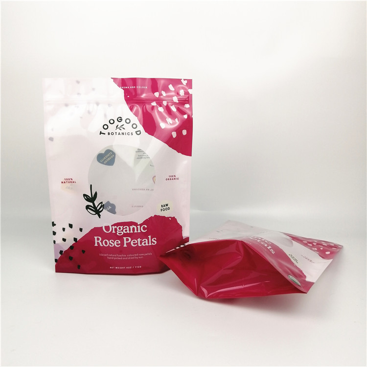 0.125oz 3.5g Çiçek Tozu CYMK Stand Up Fermuarlı Çanta