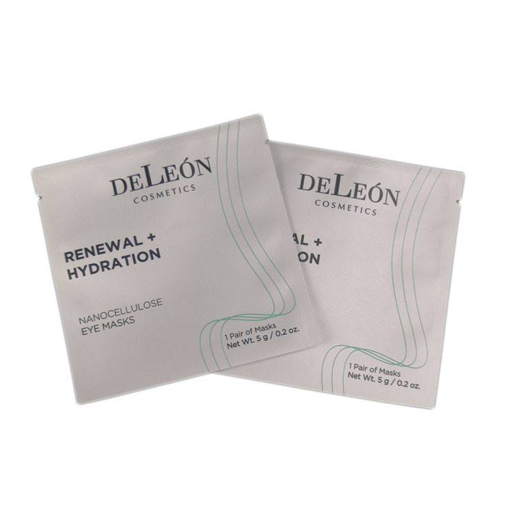 Beyaz Küçük Torbalar Özel Baskı Tasarımı Lamine Folyo Kozmetik Ambalaj Torbası