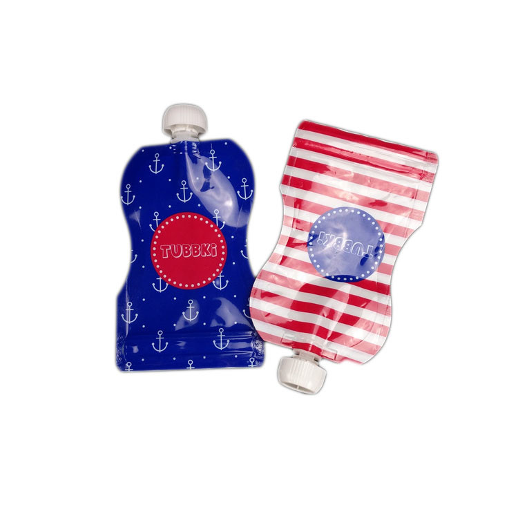 Küçük Kapaklı / Nozullu Sıvı İçin Ny Malzeme Emzikli Torba Ambalajı