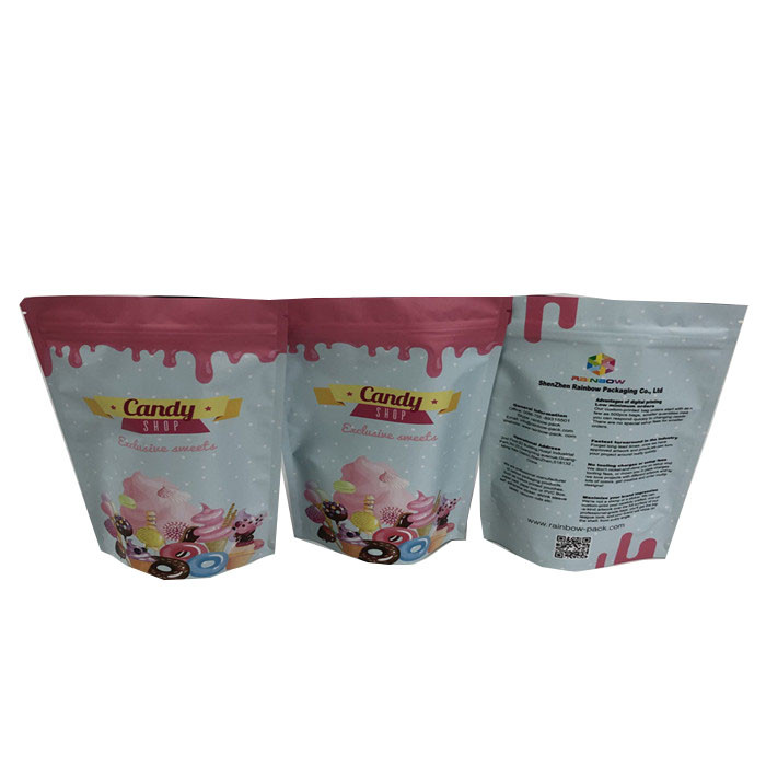 280g Protein Shake Doypack 100 Mikron Mat Mylar Fermuarlı Torbalar