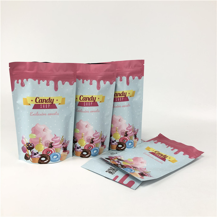 Dijital Baskı Zip Kilidi 120 Mikron VMPET Stand Up Kılıfı