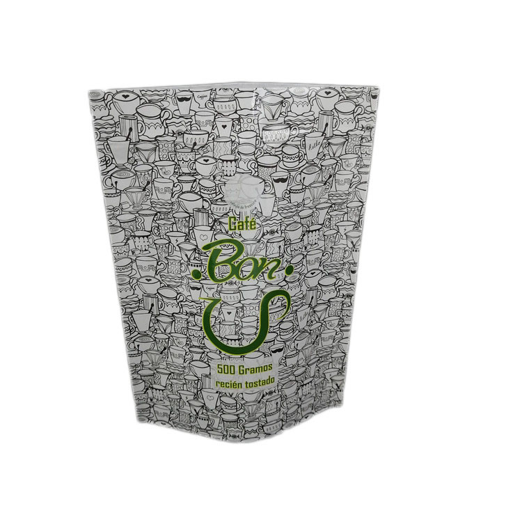 Parlak Finish Özel 500g Kahve / Kurabiye Ambalajı İçin Stand Up Kılıfı Fermuarlı Çanta