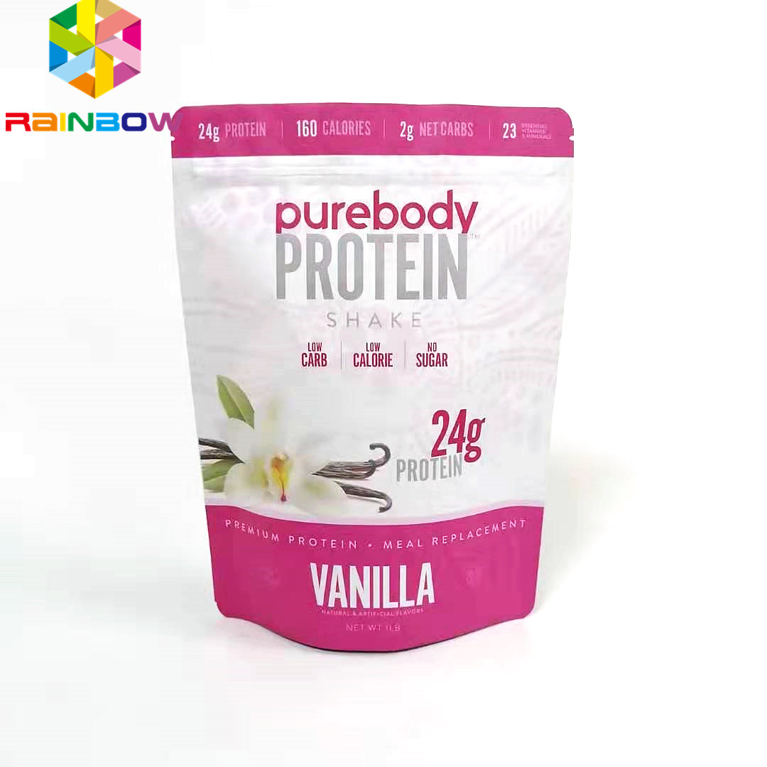 Matt Finishing Gravnre Printing 5x7 '' kilitli Ambalaj Torbaları