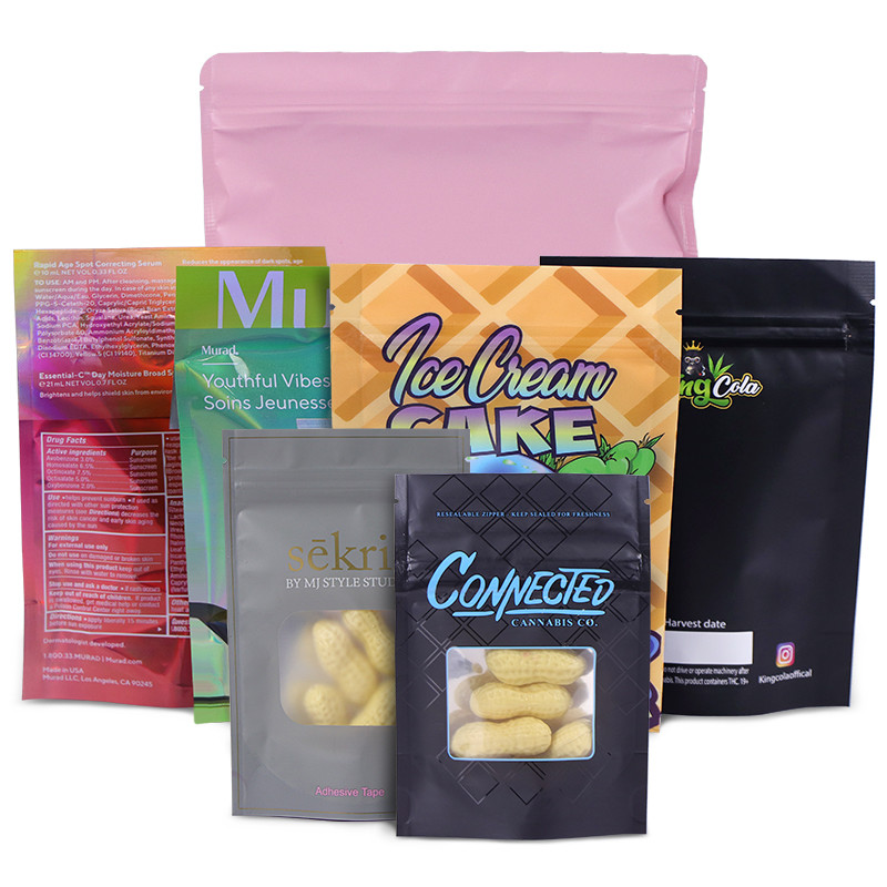 Alüminyum Folyo Zip Kilidi CMYK MOPP Isı Yalıtımlı Mylar Çanta