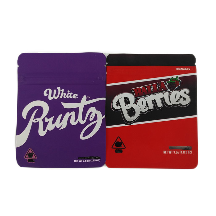 Özel baskılı fermuarlı kenevir ambalajı geri dönüştürülebilir çerezler paketleme çantası / Koku geçirmez kenevir tohumu paketleme çantası