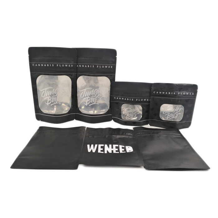 Dijital Baskı 1 / 4oz 3.5g Jungle Boy Çocuk Dayanıklı Mylar Çanta Koku Geçirmez Çocukların Açamayacağı Mylar Çanta Canabies Çiçek için