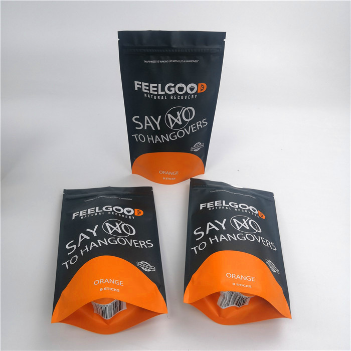 Snack Mylar 120mic Fermuarlı Daimi Torbalar 20 * 15 * 8cm Yiyecek İçin