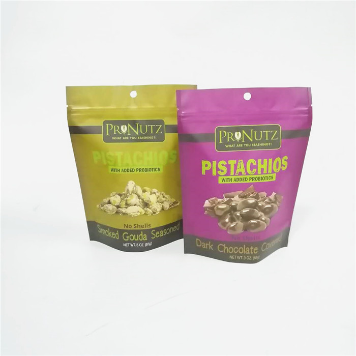 Matt Finishing Geri Dönüştürülebilir MOPP VMPET Stand Up Kilitli Torbalar