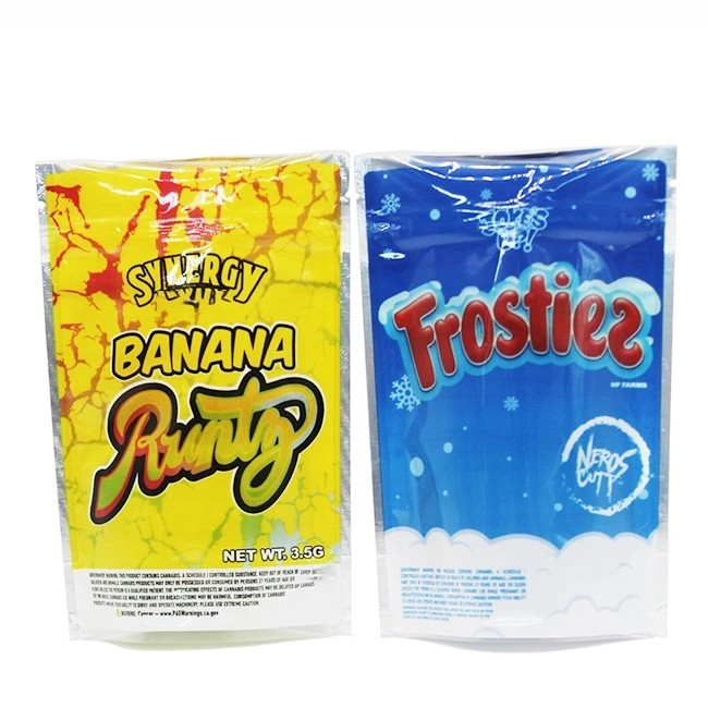 3,5g 7g CBD Bitkisel Tütsü Ambalaj Torbası Şeffaf Pencereli