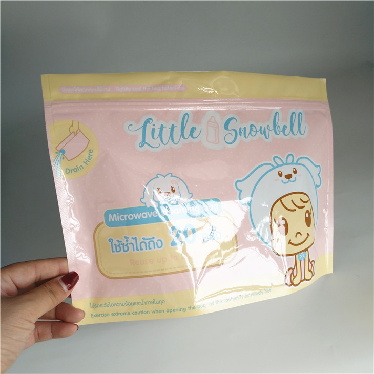 Gravür Baskı Lamine Mikrodalga Buhar Sterilizatörü Çantası