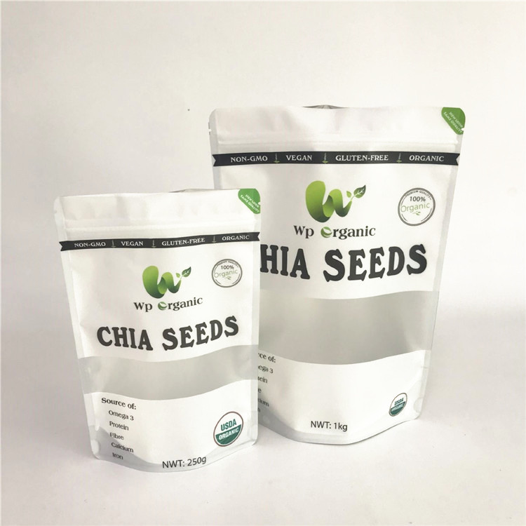 Dijital Baskı Noni Torbaları Pencere Zip Kilidi Mylar Torbalı Özel Çantalar