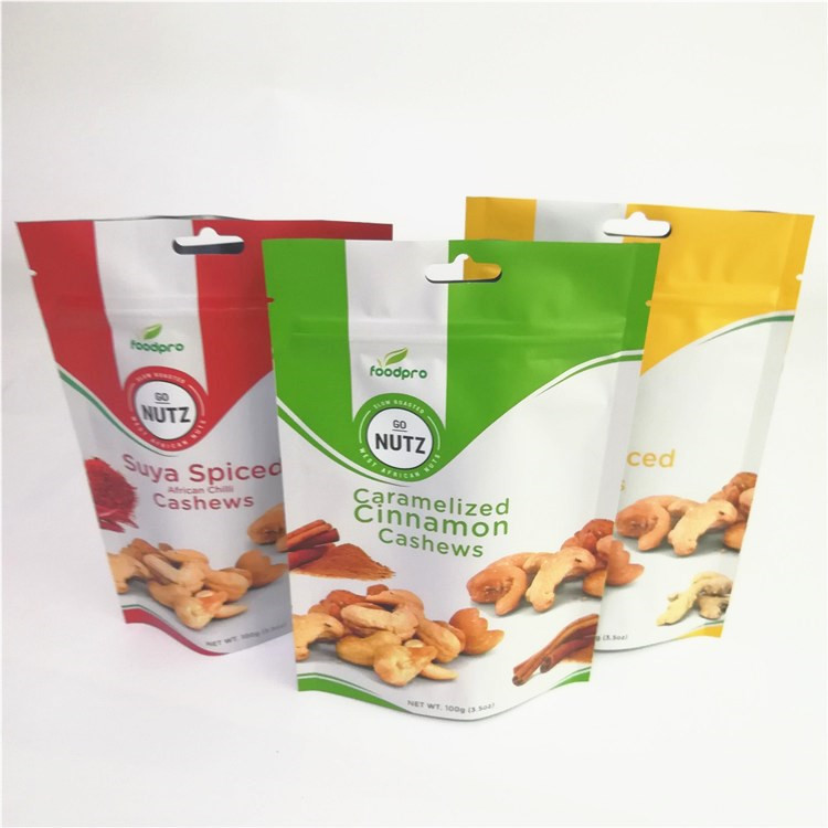 Mat Alüminyum Folyo Özel Kabul Edilen Fermuarlı Ayakta Torbalar