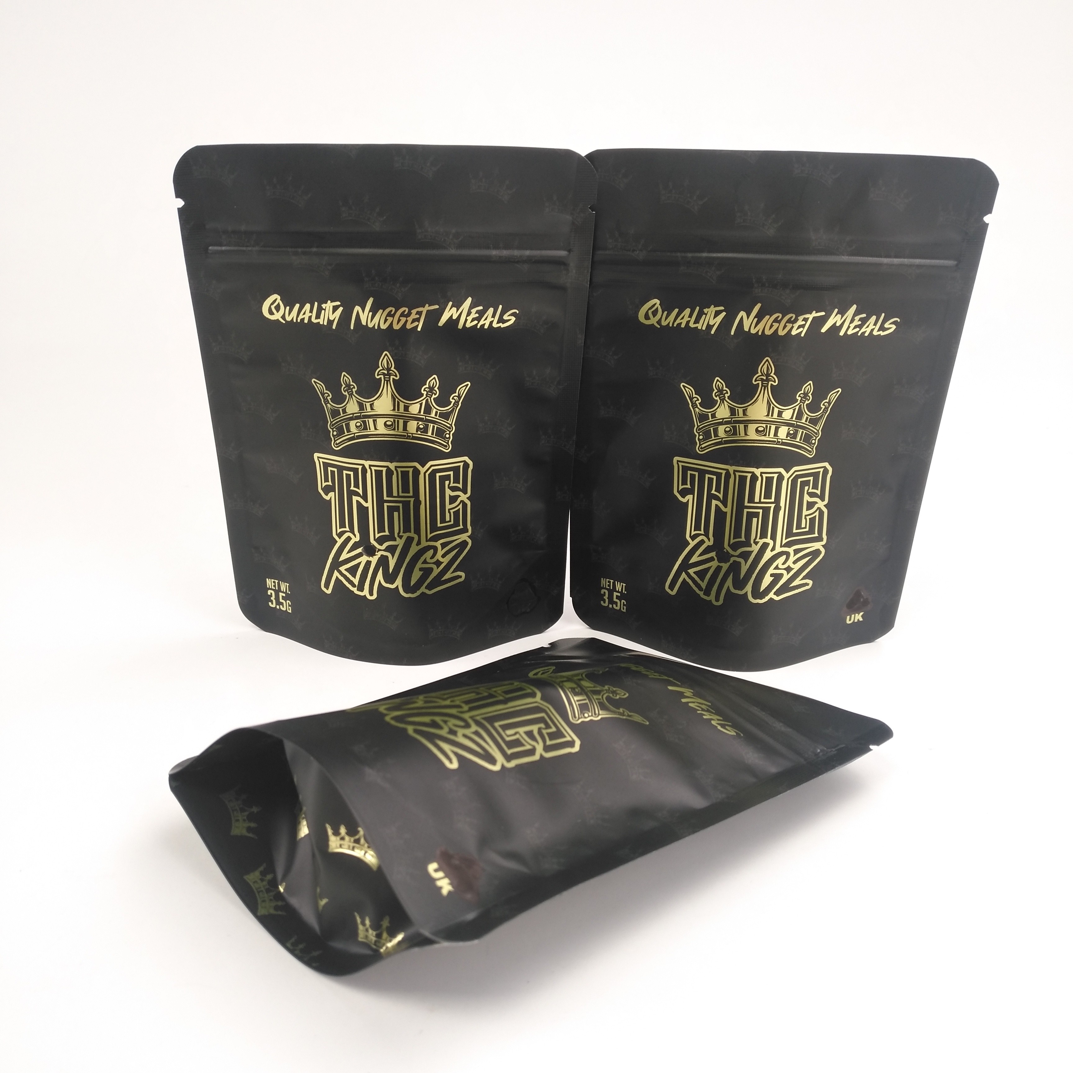 Dijital Baskı Koku Korumalı 3.5g Kuru Çiçek Esrar Ambalaj Mylar Folyo Çanta Yumuşak Dokunmatik Film Torbaları