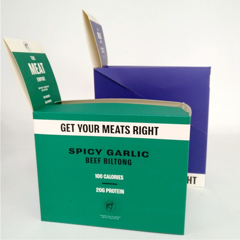 Özel Baskılı Sığır Biltong Koleksiyonu Kağıt Kutusu Kek Çikolata Oluklu Mukavva Teşhir Kutuları