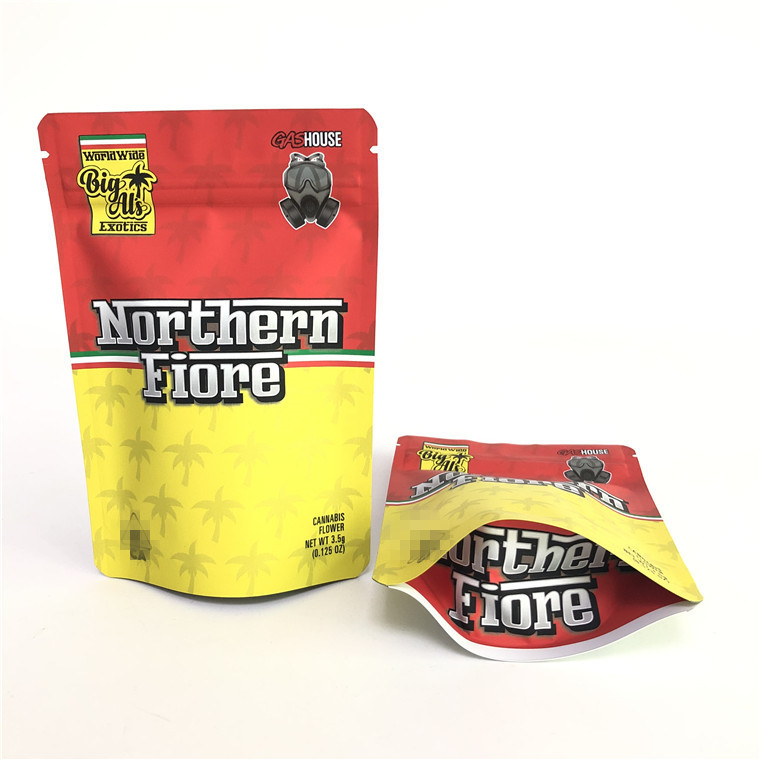 Gummy Mylar PE CMYK 180mic Bitkisel Stand Up Çanta Ofset Baskı