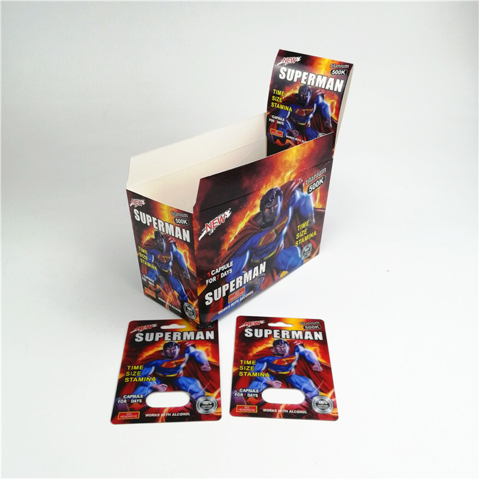 İpek Baskı CMYK Seks Hapı Ambalaj Kartı 9x12cm