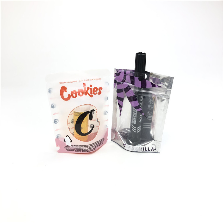 1 / 8oz 3.5g Çiçek Tohumları CBD Soft Touch Çerez Mylar Çocukların Açamayacağı Folyo Kılıfı Ambalajı