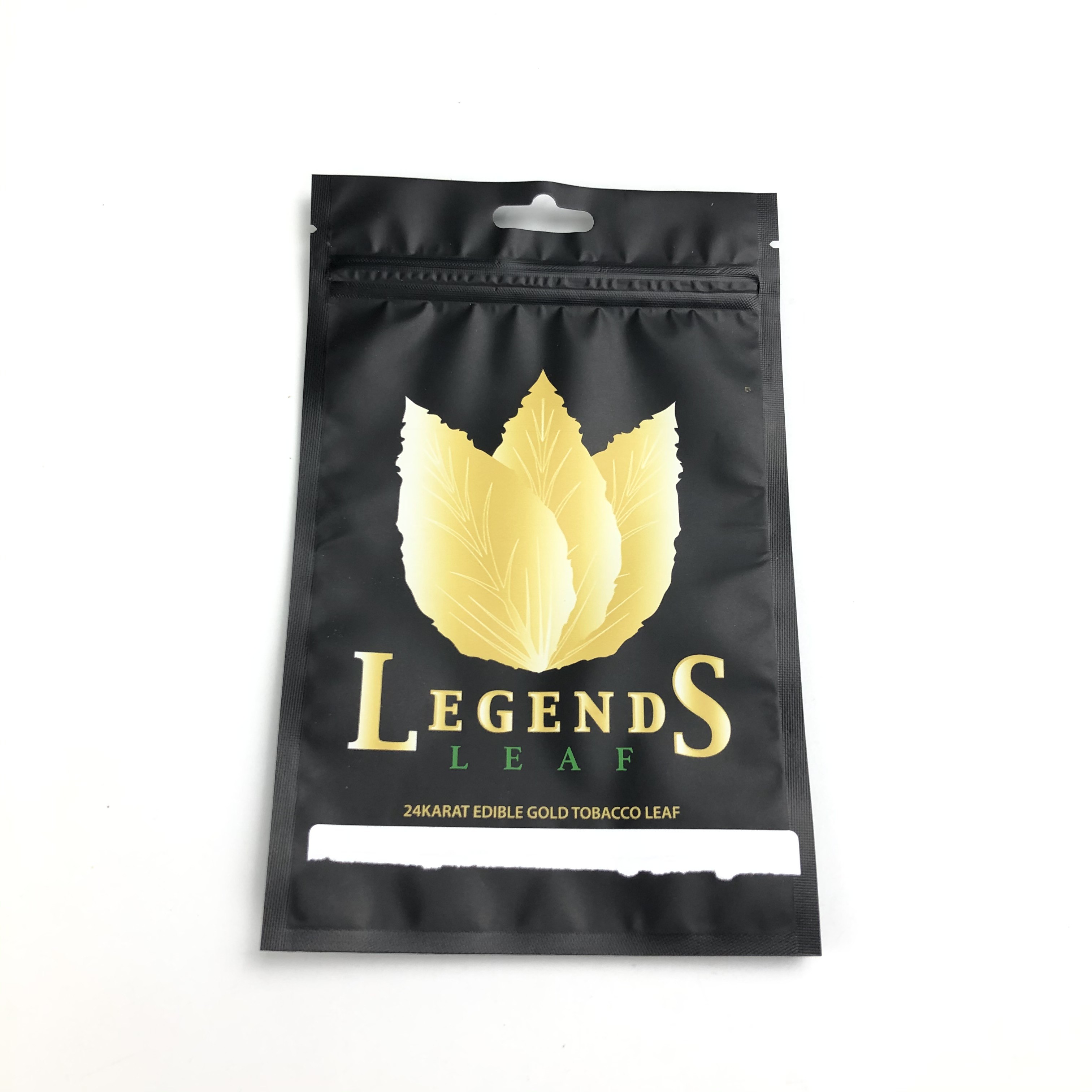 Sigara Tütünü İçin Mat Film MOPP VMPET Açılıp Kapanabilir Zip Kilit Çantası